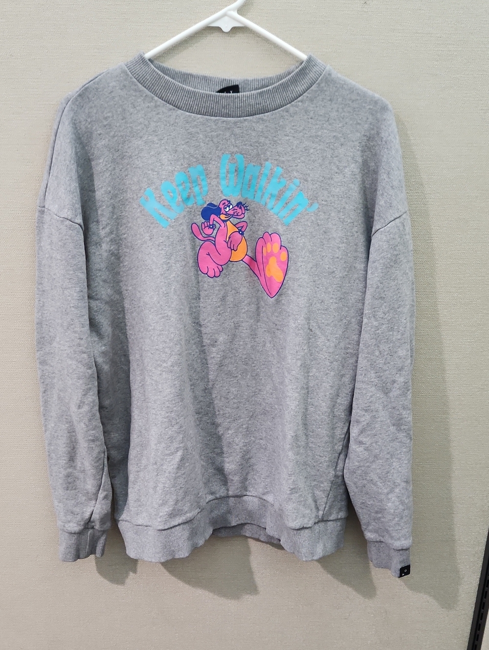 Lazy Oaf Keep Walking Unisex Sweatshirt Size Small